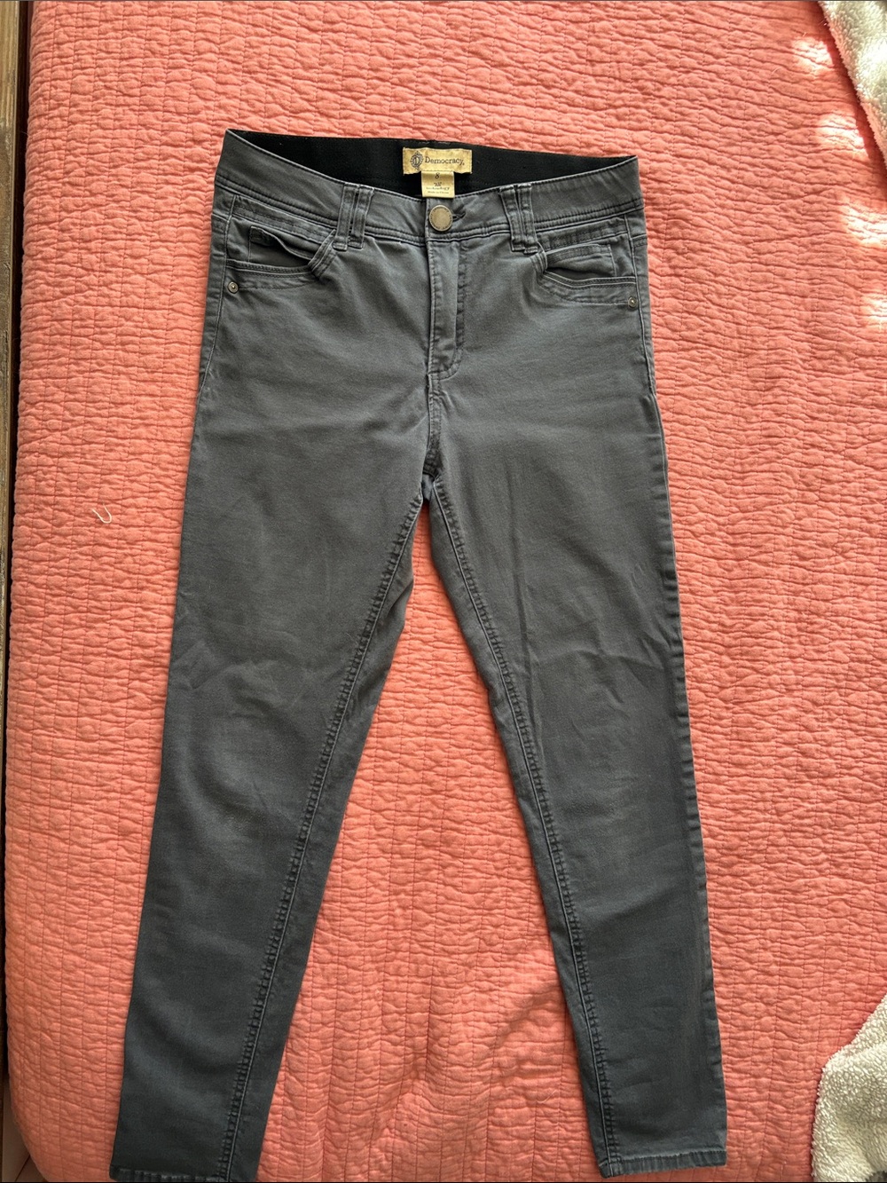 Slim Gray Skinny Jeans - democracy